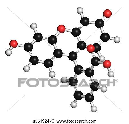 Fluorescein fluorescent molecule View Large Illustration Stock Illustration - Fluorescein fluorescent molecule. Fotosearch