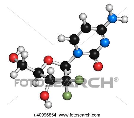Gemcitabine cancer drug molecule View Large Illustration Stock Illustration - Gemcitabine cancer drug molecule. Fotosearch