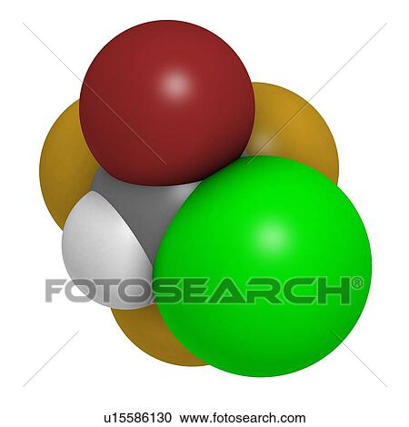 Clipart - Halothane general anesthetic drug. Fotosearch