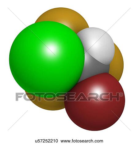 Clipart - Halothane general anesthetic drug. Fotosearch