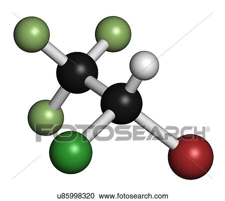 Clipart - Halothane general anesthetic drug. Fotosearch