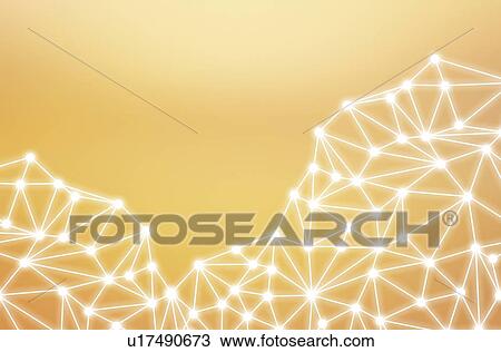 Drawing - Molecule, artwork. Fotosearch