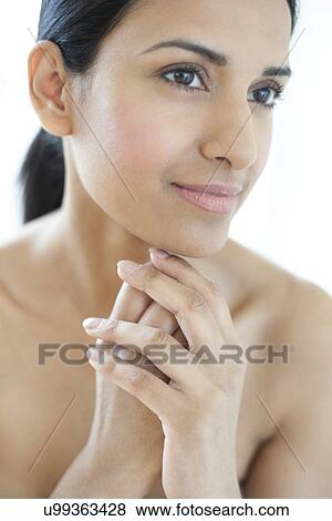 Stock Photo - Woman looking away. Fotosearch