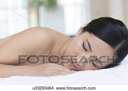 Picture - Woman sleeping. Fotosearch