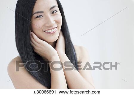 Stock Image - Woman smiling. Fotosearch
