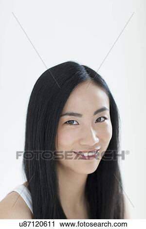 Stock Image - Woman smiling. Fotosearch