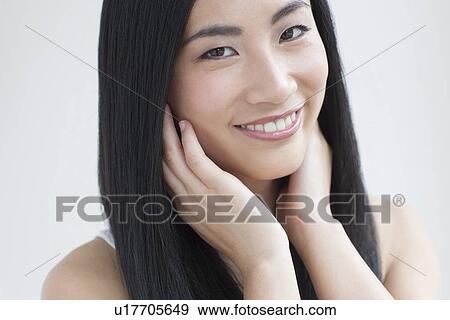 Woman smiling View Large Photo Image Stock Photo - Woman smiling. Fotosearch