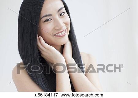 Woman smiling View Large Photo Image Stock Photo - Woman smiling. Fotosearch