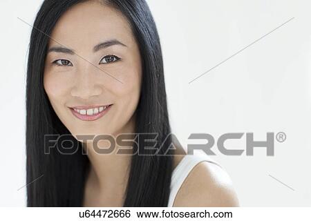 Stock Photograph - Woman smiling. Fotosearch