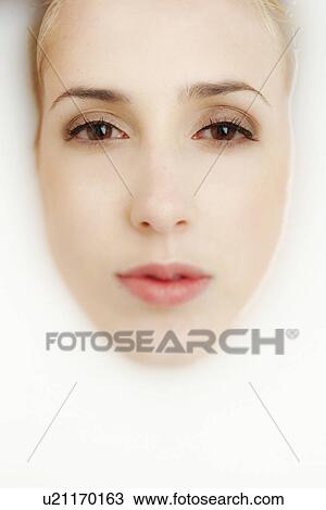 Face in milk View Large Photo Image Stock Image - Face in milk . Fotosearch