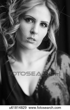 Stock Photo - Pretty woman . Fotosearch