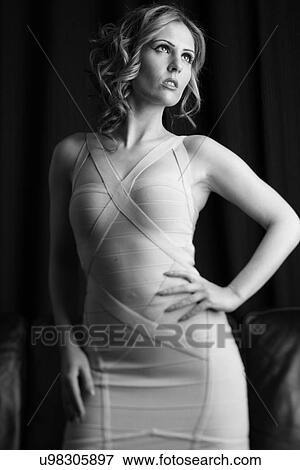 Woman in sexy dress View Large Photo Image Stock Photo - Woman in sexy dress. Fotosearch