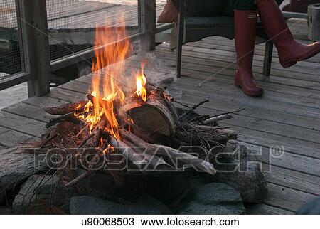 Campfire on dock, Lake of The Woods, Ontario, Canada View Large Photo Image Stock Image - Campfire on dock, Lake of The Woods, Ontario, Canada. Fotosearch