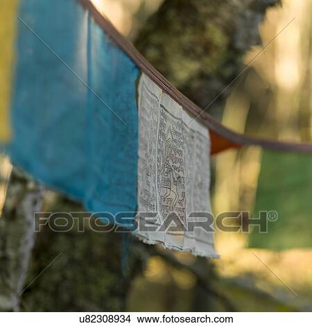 Close-up of prayer flags, Winnipeg, Lake of The Woods, Ontario, Canada View Large Photo Image Picture - Close-up of prayer flags, Winnipeg, Lake of The Woods, Ontario, Canada. Fotosearch