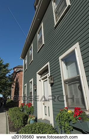Facade of a house, Charlottetown, Prince Edward Island, Canada View Large Photo Image Stock Image - Facade of a house, Charlottetown, Prince Edward Island, Canada. Fotosearch