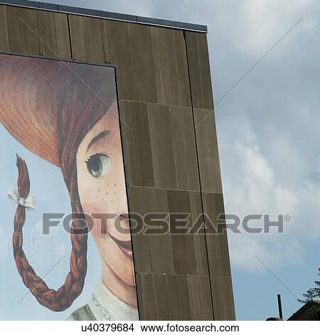 Painting of Anne of Green Gables on a wall, Charlottetown, Prince Edward Island, Canada View Large Photo Image Picture - Painting of Anne of Green Gables on a wall, Charlottetown, Prince Edward Island, Canada. Fotosearch