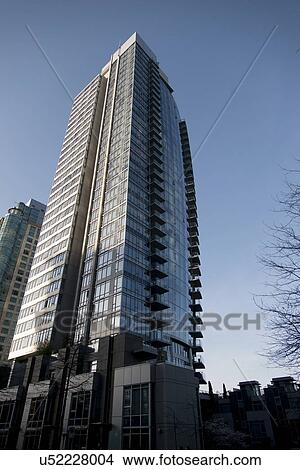 Picture - Skyscraper in downtown, Vancouver, British Columbia, Canada. Fotosearch