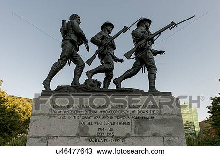 Soldier statues in Queens Square, Charlottetown, Prince Edward Island, Canada View Large Photo Image Stock Image - Soldier statues in Queens Square, Charlottetown, Prince Edward Island, Canada. Fotosearch