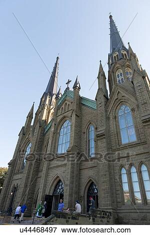 Stock Photo - St. Dunstan's Basilica in Charlottetown, Prince Edward Island, Canada. Fotosearch