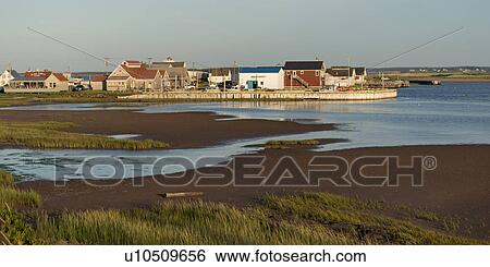 Town at waterfront, North Rustico, Prince Edward Island, Canada View Large Photo Image Stock Photograph - Town at waterfront, North Rustico, Prince Edward Island, Canada. Fotosearch