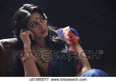 A beautiful bride thinking View Large Photo Image Stock Photo - A beautiful bride thinking. Fotosearch