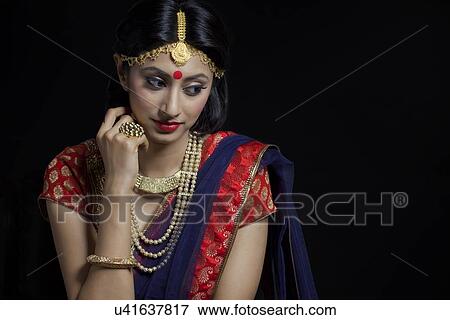 A beautiful bride with jewelery View Large Photo Image Stock Photo - A beautiful bride with jewelery. Fotosearch
