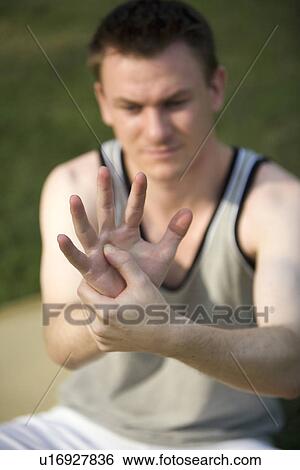 Stock Photograph - A form of acupressure . Fotosearch
