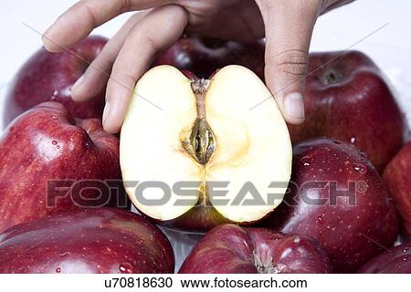 A sliced apple View Large Photo Image Stock Image - A sliced apple . Fotosearch