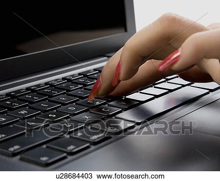 Stock Image - A woman working . Fotosearch