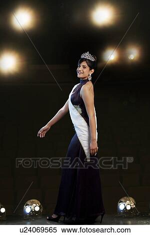 Beauty pageant walking across the ramp View Large Photo Image Stock Photography - Beauty pageant walking across the ramp . Fotosearch