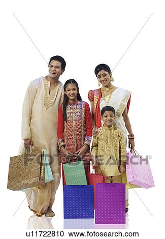 Bengali family with shopping bags View Large Photo Image Stock Image - Bengali family with shopping bags . Fotosearch
