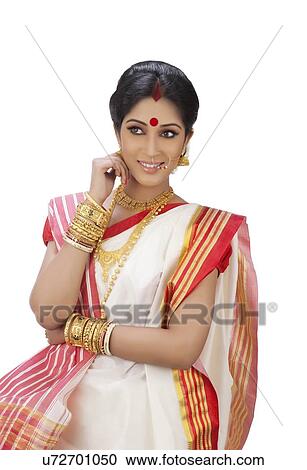 Bengali woman smiling View Large Photo Image Stock Image - Bengali woman smiling. Fotosearch