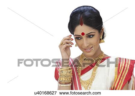 Stock Photo - Bengali woman smiling . Fotosearch