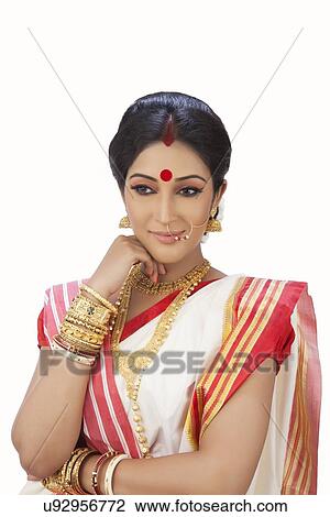 Stock Image - Bengali woman. Fotosearch