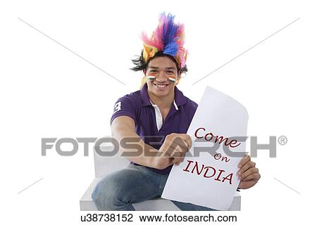 Boy with a wig cheering View Large Photo Image Stock Image - Boy with a wig cheering . Fotosearch