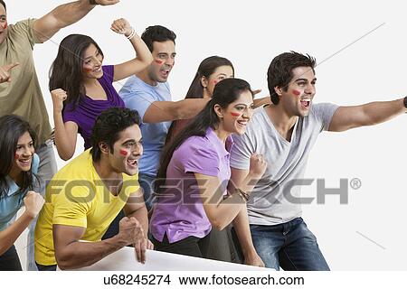 Boys and girls cheering View Large Photo Image Picture - Boys and girls cheering . Fotosearch