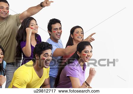 Boys and girls cheering View Large Photo Image Stock Photo - Boys and girls cheering . Fotosearch