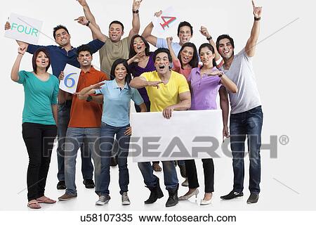 Boys and girls cheering View Large Photo Image Stock Photography - Boys and girls cheering . Fotosearch