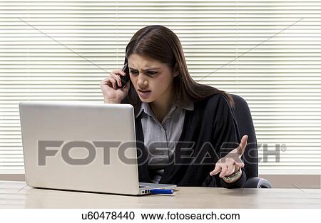 Businesswoman getting agitated View Large Photo Image Stock Image - Businesswoman getting agitated . Fotosearch