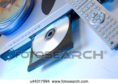 CD in a DVD/CD player View Large Photo Image Picture - CD in a DVD/CD player . Fotosearch
