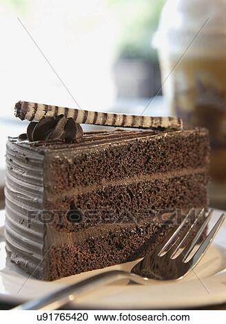 Chocolate cake View Large Photo Image Stock Image - Chocolate cake . Fotosearch