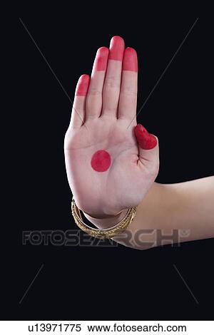Close-up of a woman's hand making a Bharatanatyam gesture called Pataka on black background View Large Photo Image Stock Photography - Close-up of a woman's hand making a Bharatanatyam gesture called Pataka on black background. Fotosearch