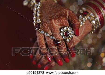 Close-up of bride's hand View Large Photo Image Stock Photo - Close-up of bride's hand . Fotosearch