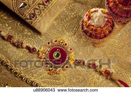 Stock Image - Close-up of Rakhi . Fotosearch
