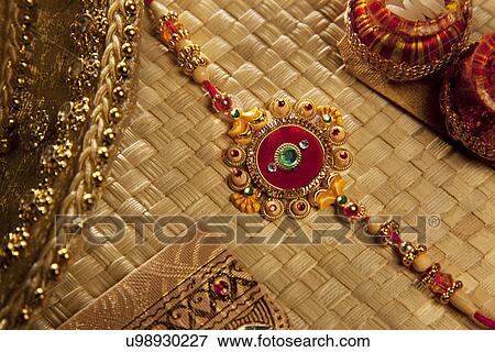 Close-up of Rakhi View Large Photo Image Stock Photo - Close-up of Rakhi . Fotosearch