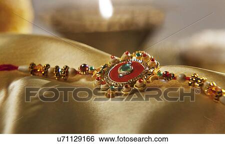 Close-up of Rakhi View Large Photo Image Stock Photograph - Close-up of Rakhi . Fotosearch