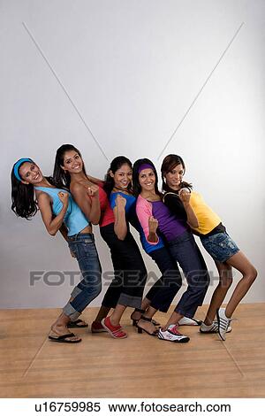Stock Photography - Friends posing . Fotosearch