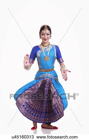 Full length portrait of beautiful Bharat Natyam dancer performing over white background View Large Photo Image Stock Image - Full length portrait of beautiful Bharat Natyam dancer performing over white background. Fotosearch