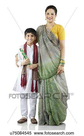 Gujarati mother and son View Large Photo Image Stock Photography - Gujarati mother and son . Fotosearch