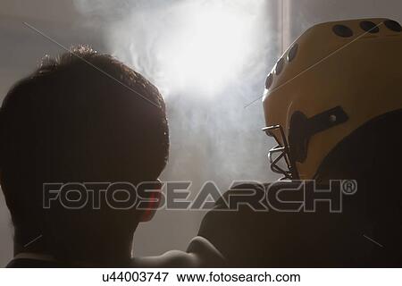Stock Photo - Hockey players standing together . Fotosearch